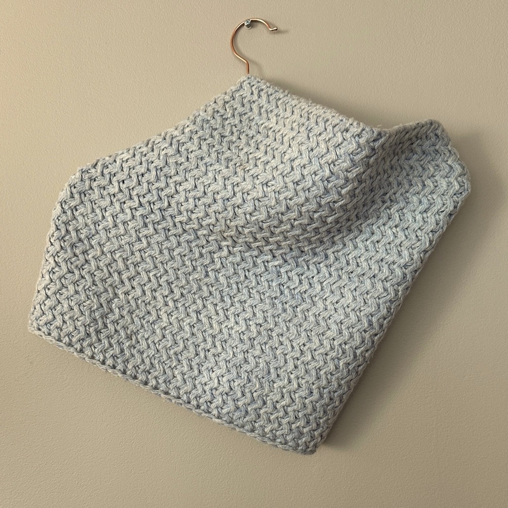 GAP Light Blue Knit Cowl Neck Scarf